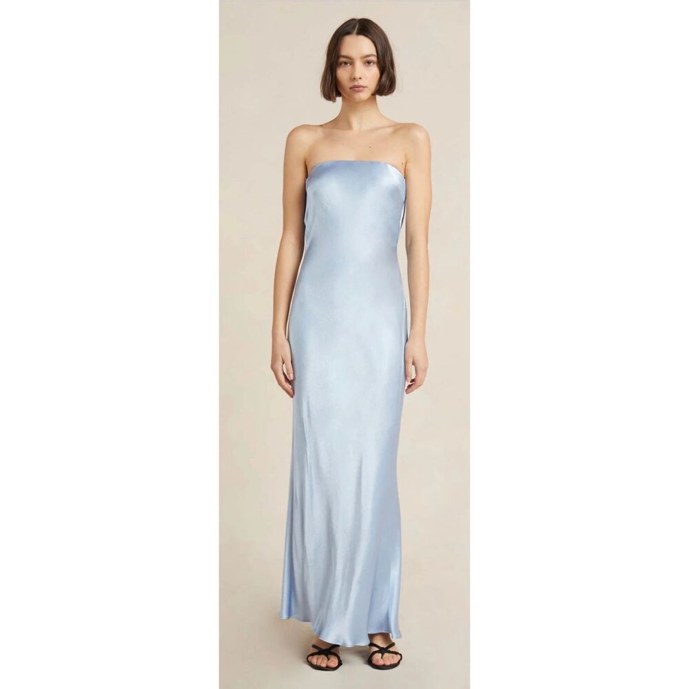 NWT BEC AND BRIDGE MOON DANCE STRAPLESS DRESS SKY BLUE SIZE 6 $280
